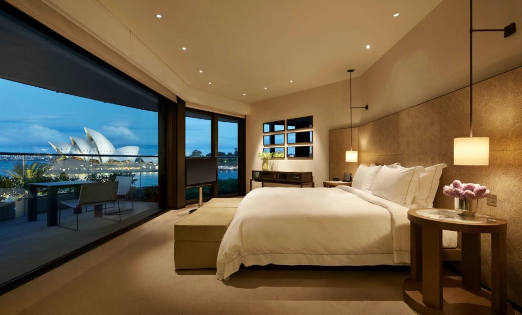 Dormitorio principal en suite del Hyatt Sydney