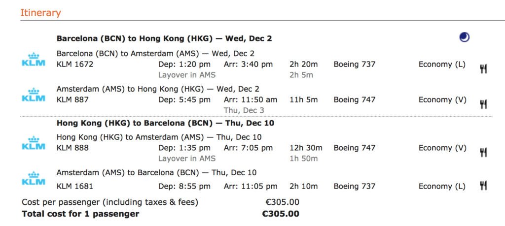 Ofertón KLM: Desde Madrid o Barcelona a Hong Kong por 300 euros ida y vuelta!