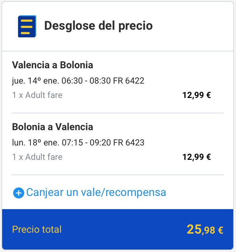 Valencia - Bologna