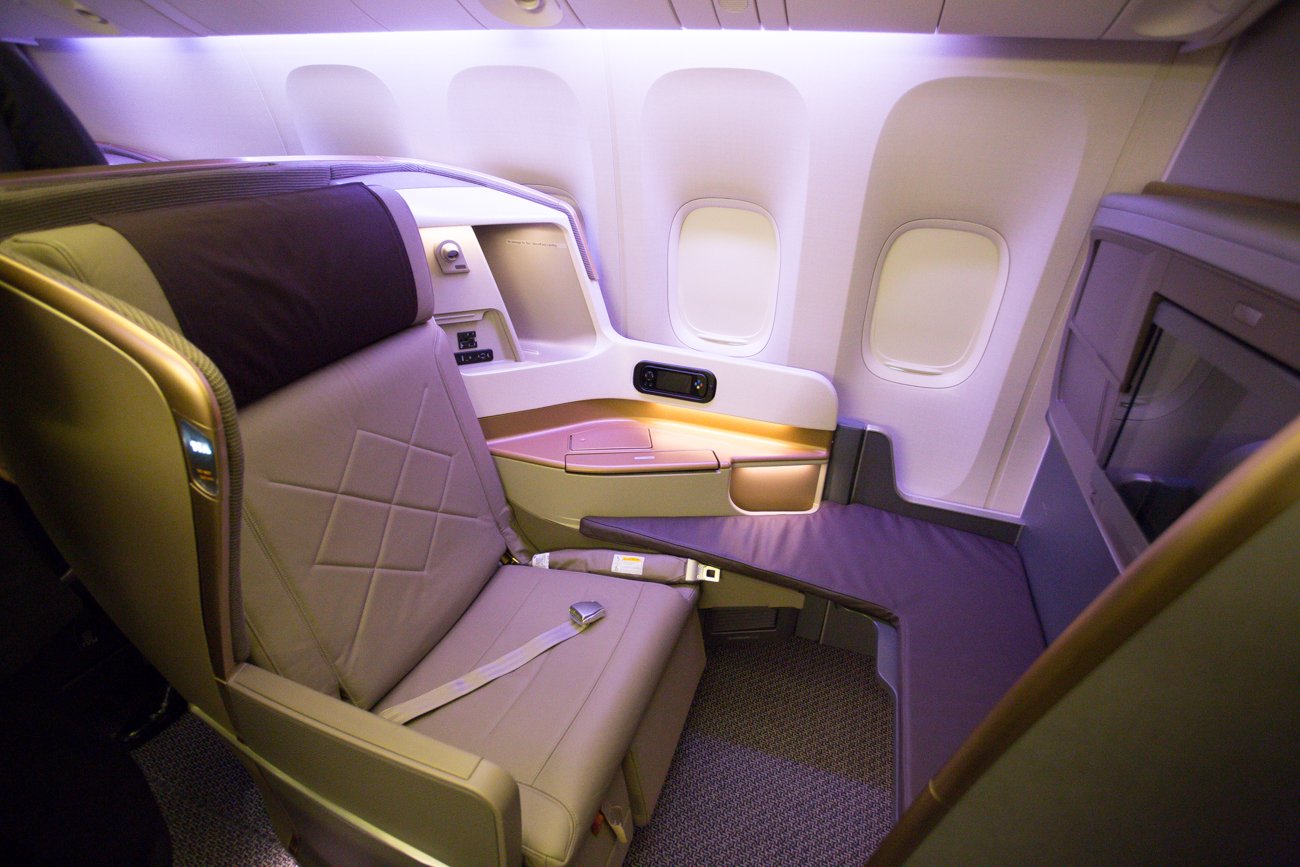 Actual Business Class Singapore Airlines