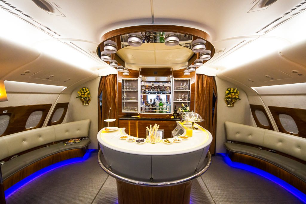 Emirates Sky Bar en el Airbus 380