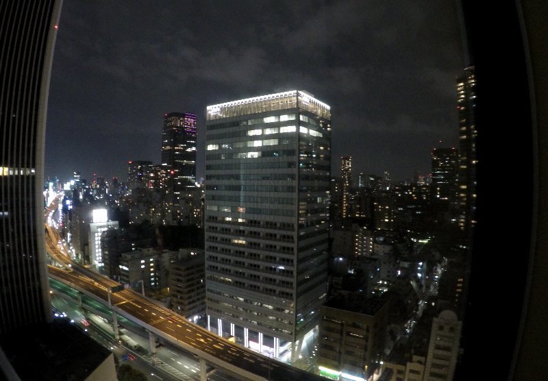 Intercontinental ANA Tokyo vista nocturna desde la habitación
