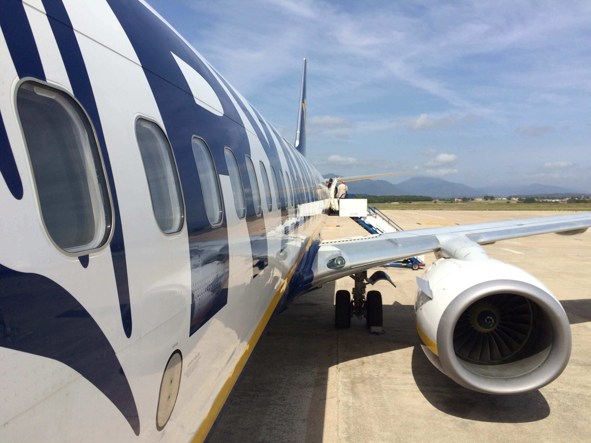 Embarcando Boeing 737-800 de Ryanair