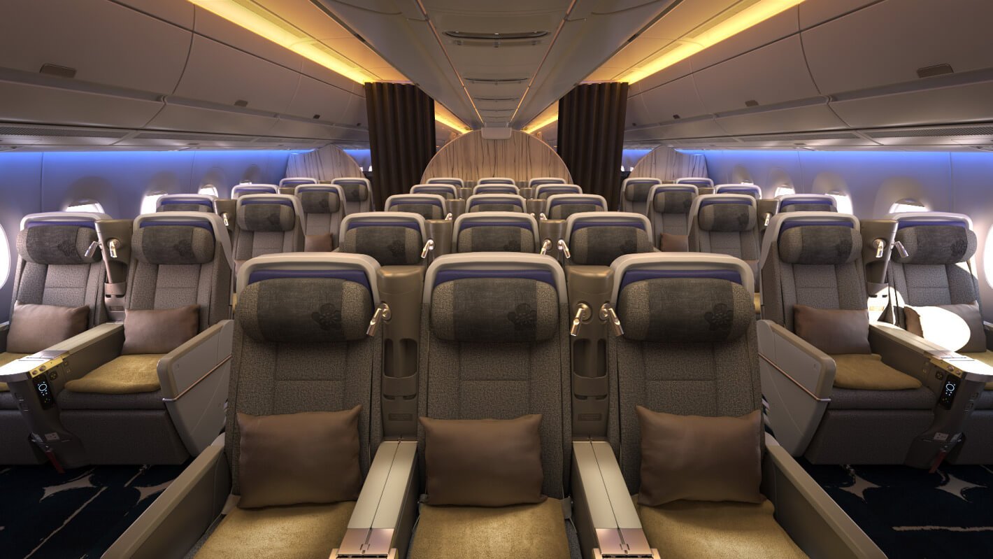 China Airlines A350 cabina premium economy
