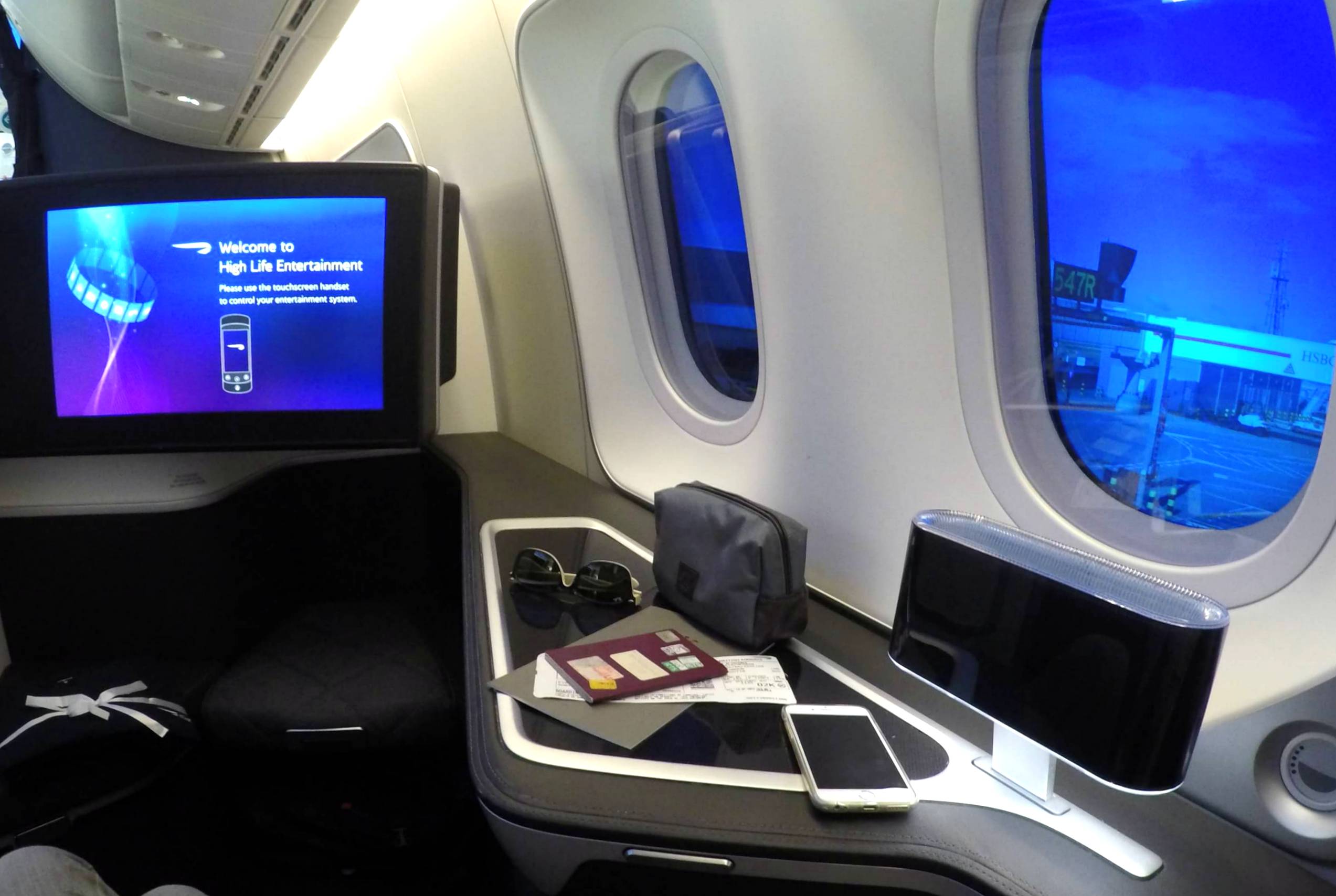 primera clase British Airways 787