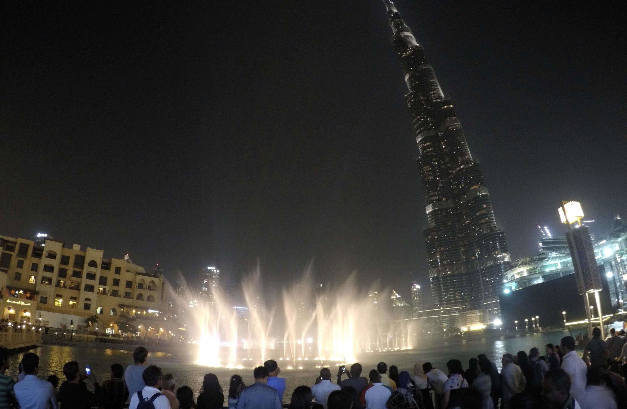 Las fuentes del Burj Khalifa