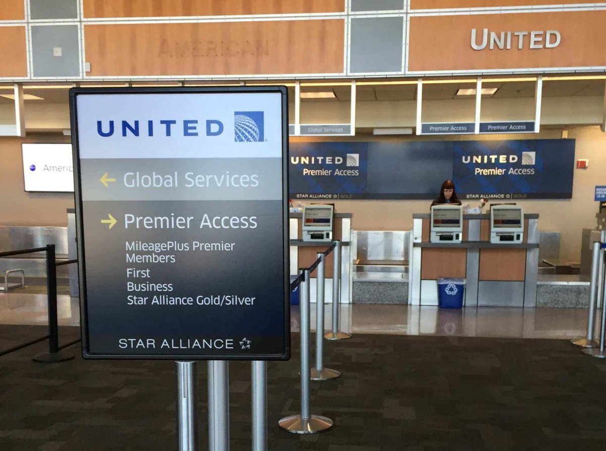 Check-in United Airlines aeropuerto de Austin