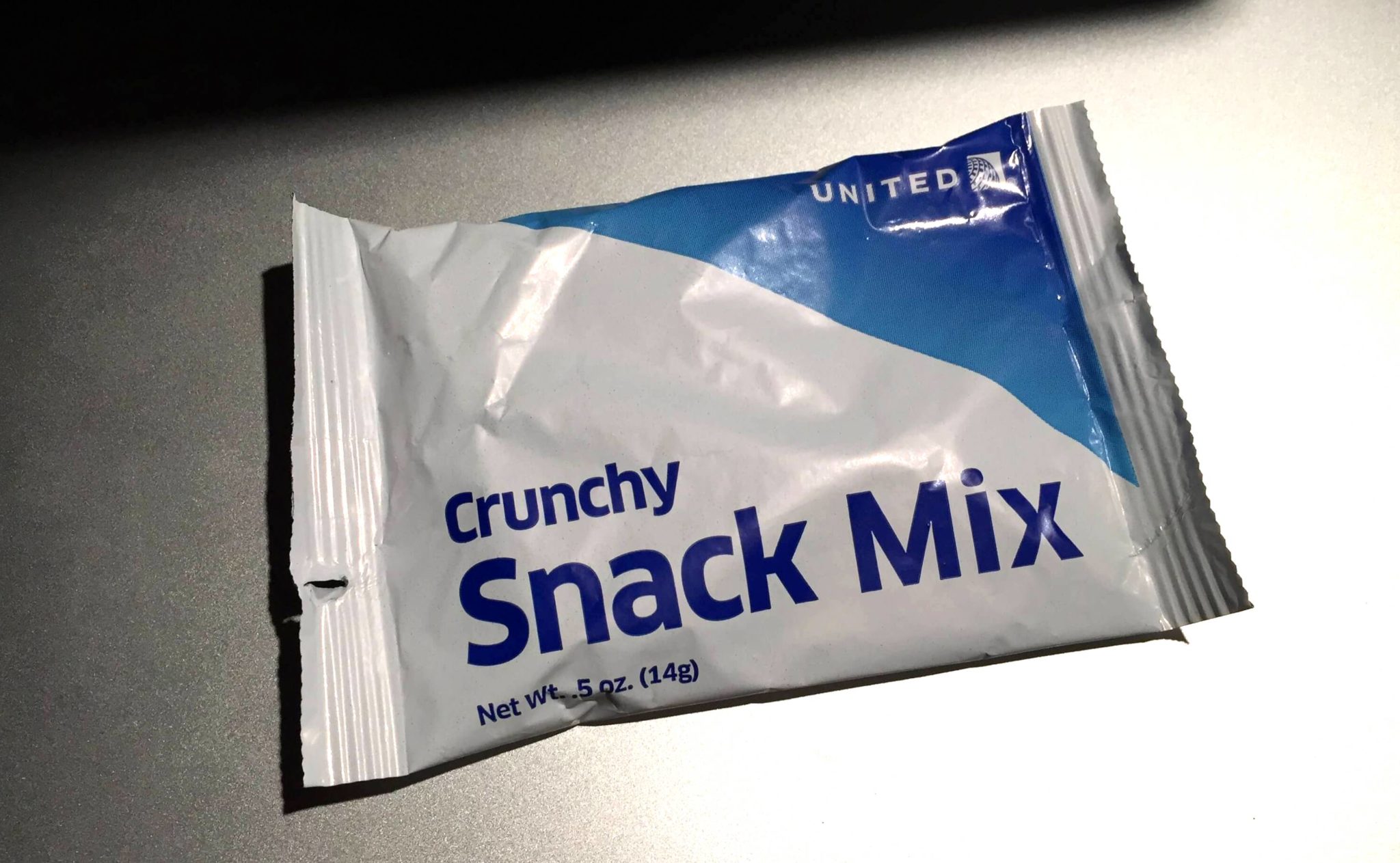 Snacks United Airlines clase económica