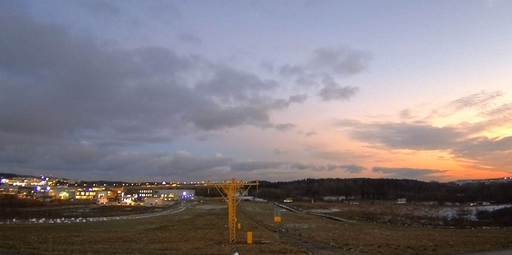 Webcam en la cabecera del aeropuerto de Gdansk