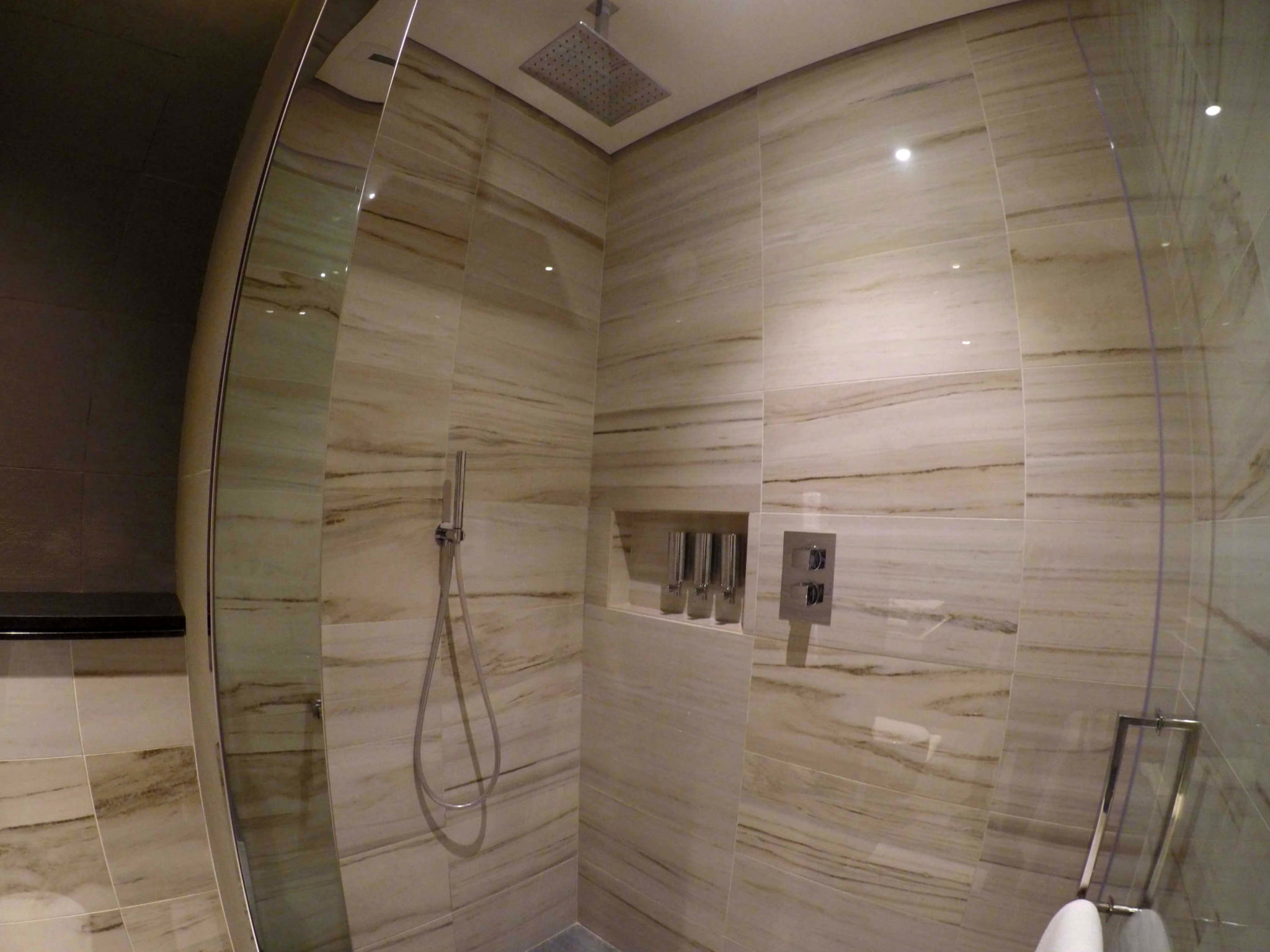 Etihad First Class Lounge Abu Dhabi shower