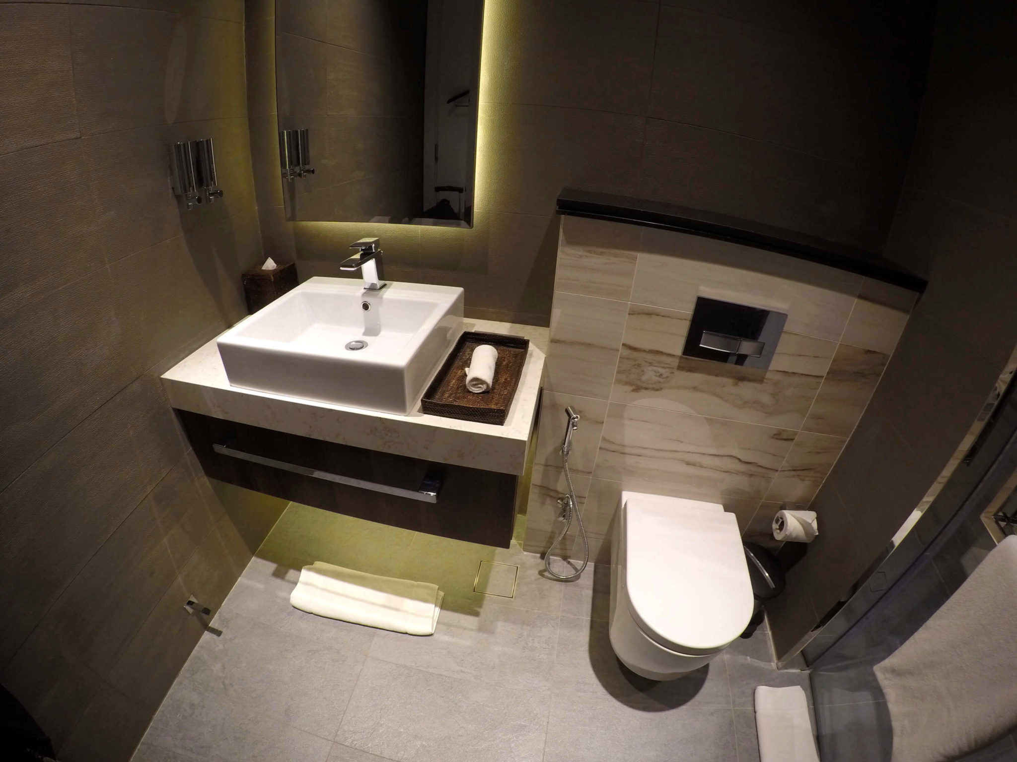 Etihad First Class Lounge Abu Dhabi toilet