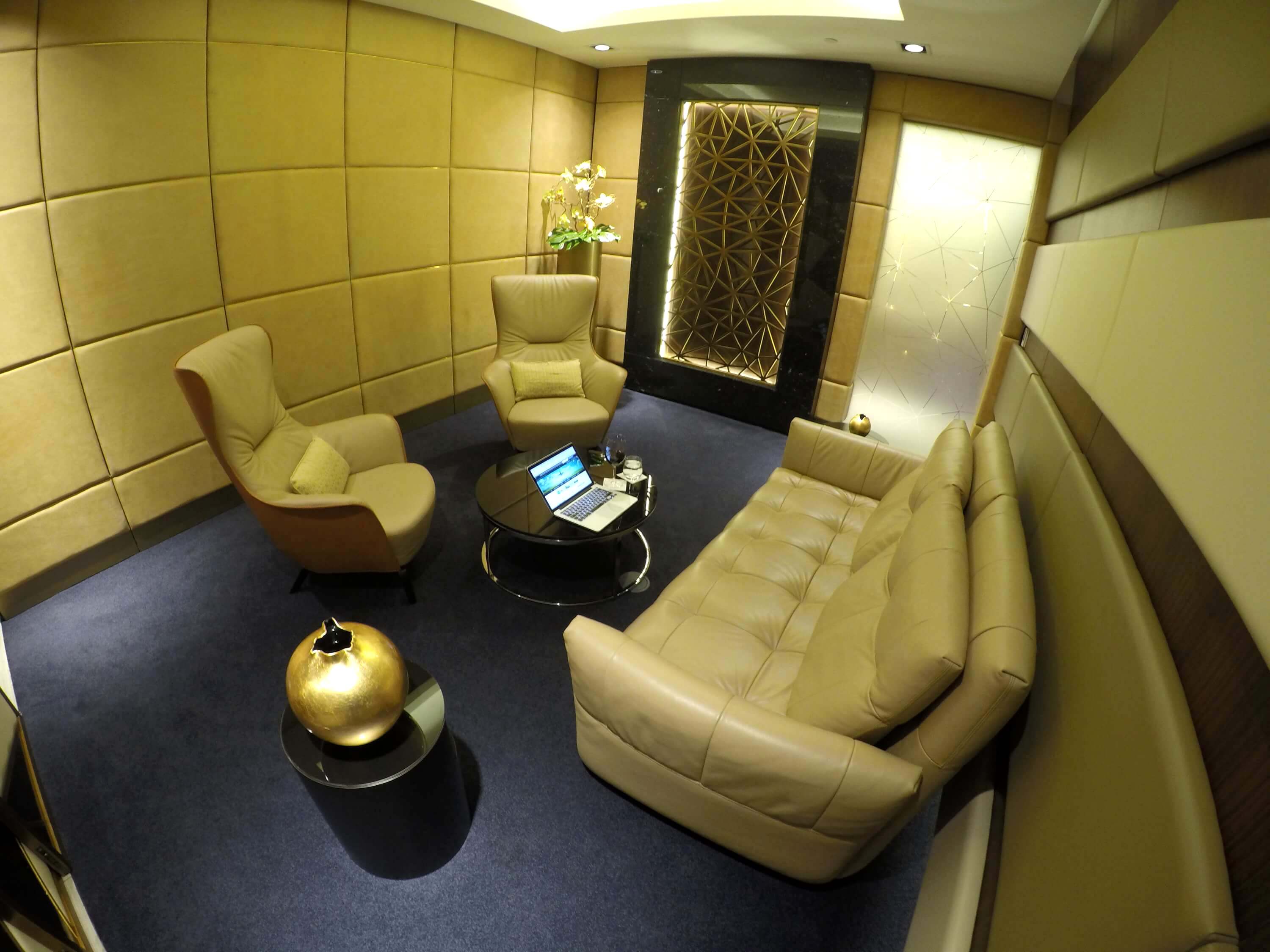 Etihad First Class Lounge Abu Dhabi private room