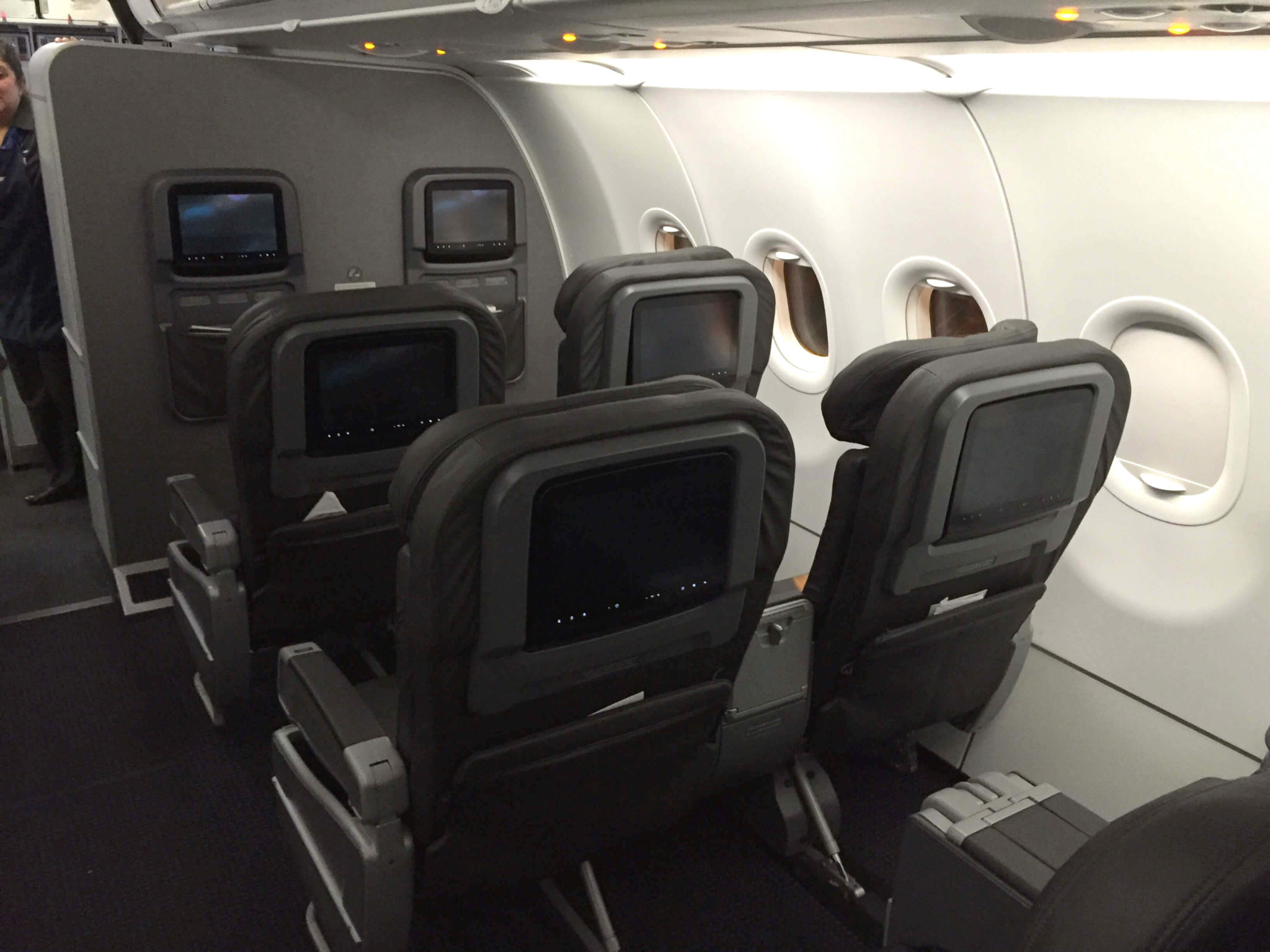 Cabina de First Class American Airlines A321