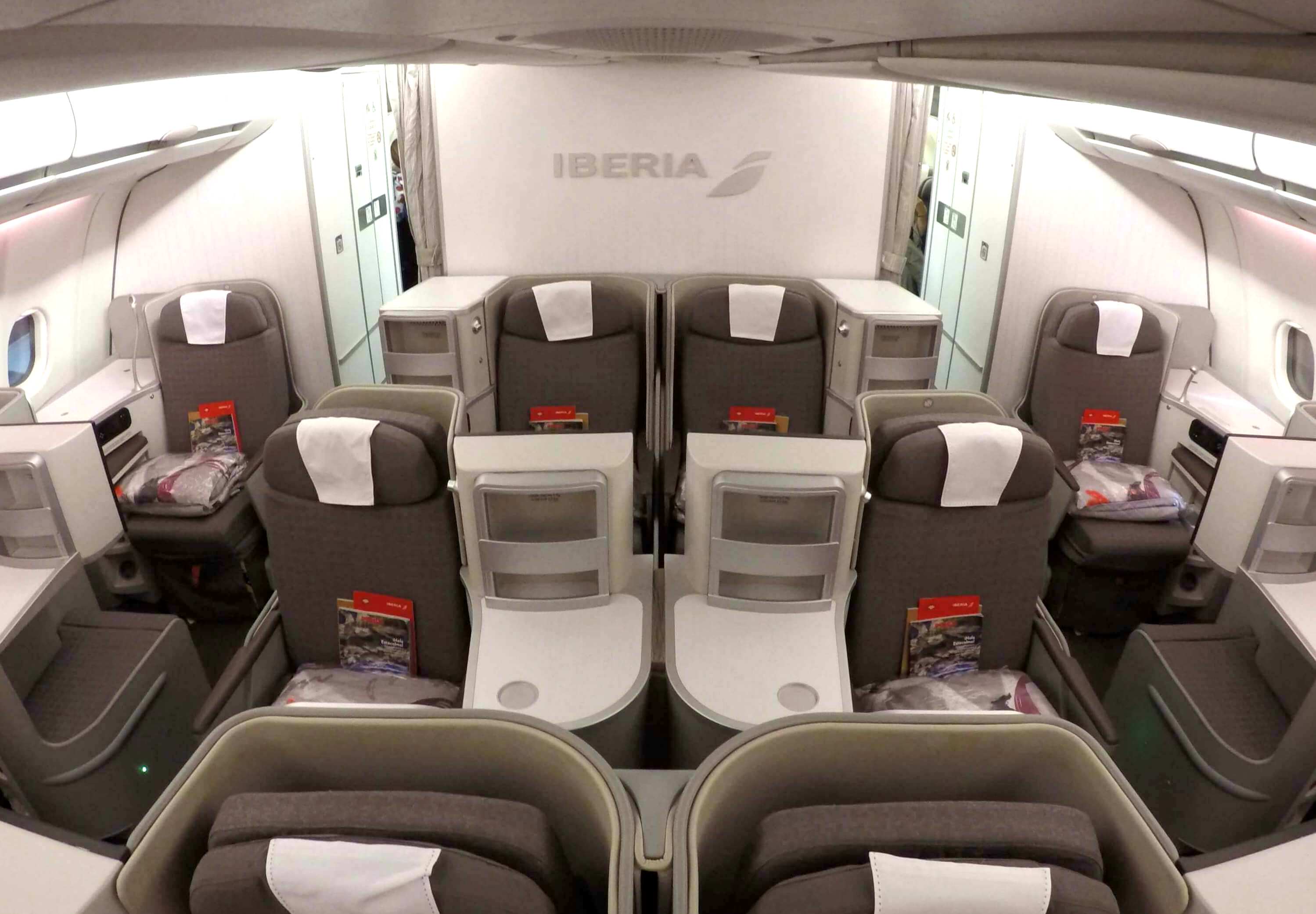Cabina de business class de Iberia (foto de reporte anterior)