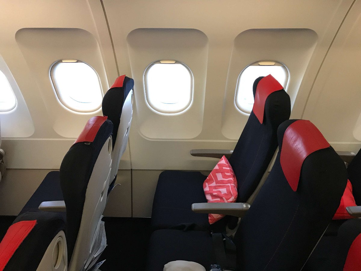 Cabina de business class A318 Air France
