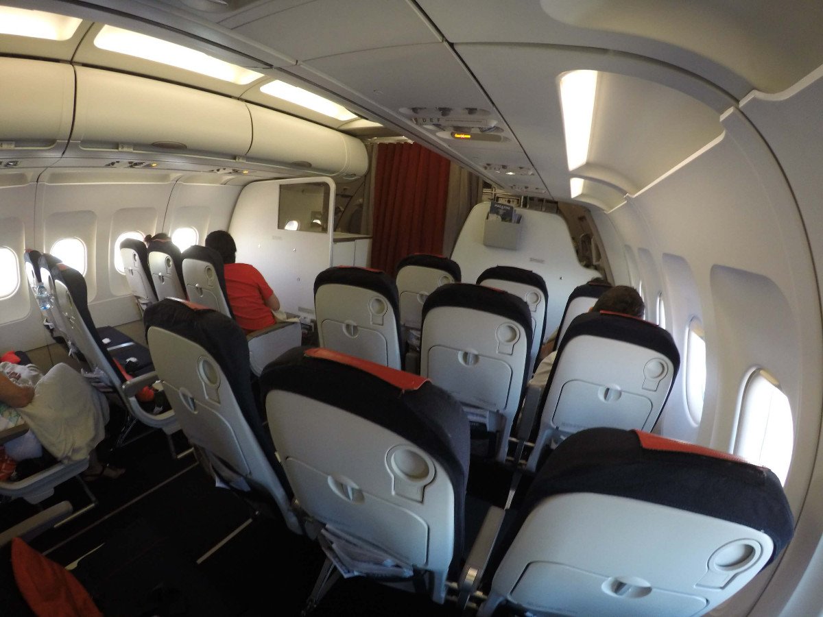 Cabina business class Air France A318