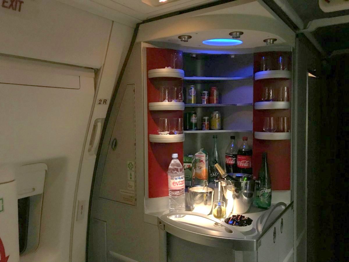 Bar business class de Air France Boeing 777-200