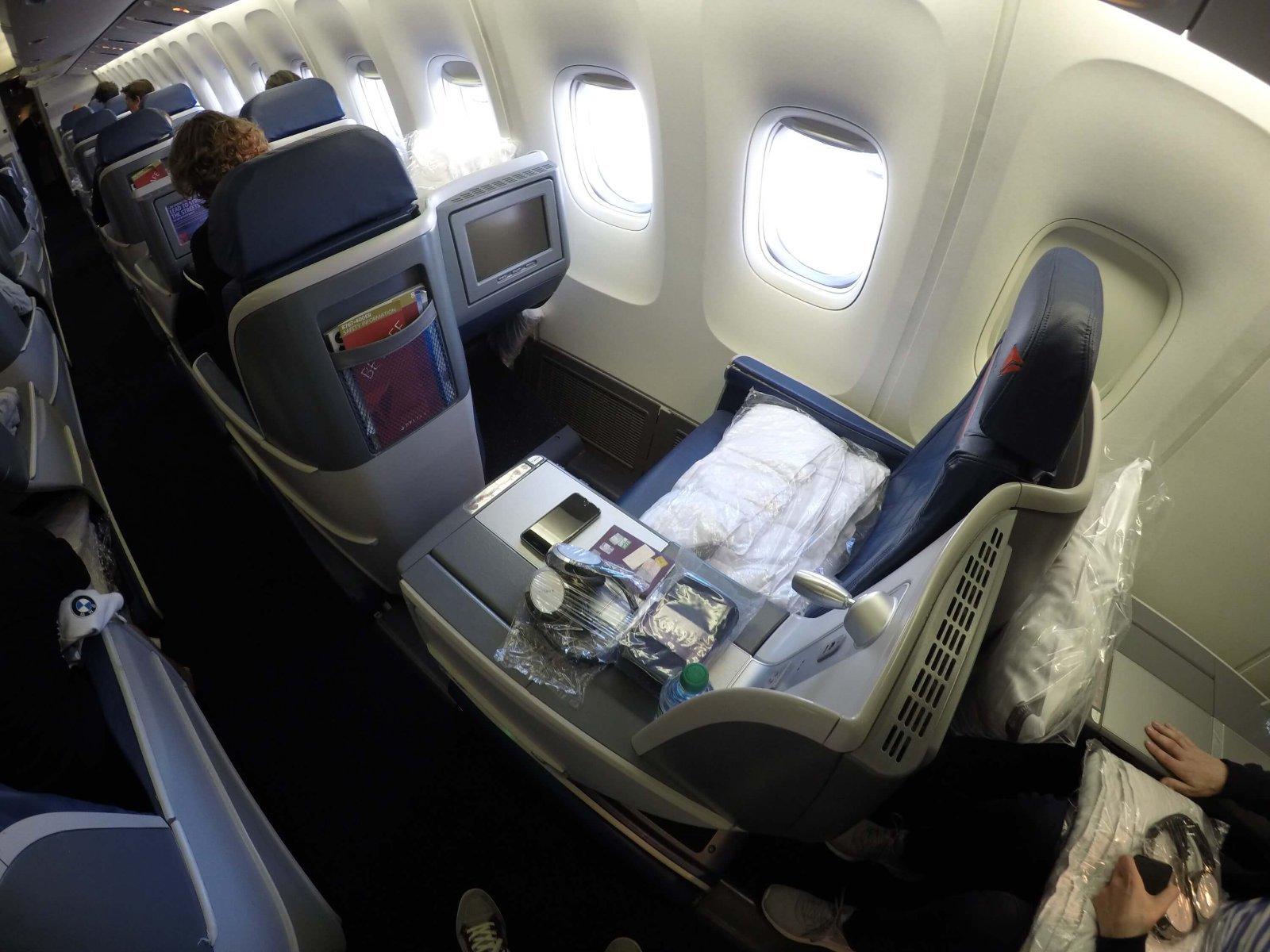 Asiento de business class 767 de Delta 