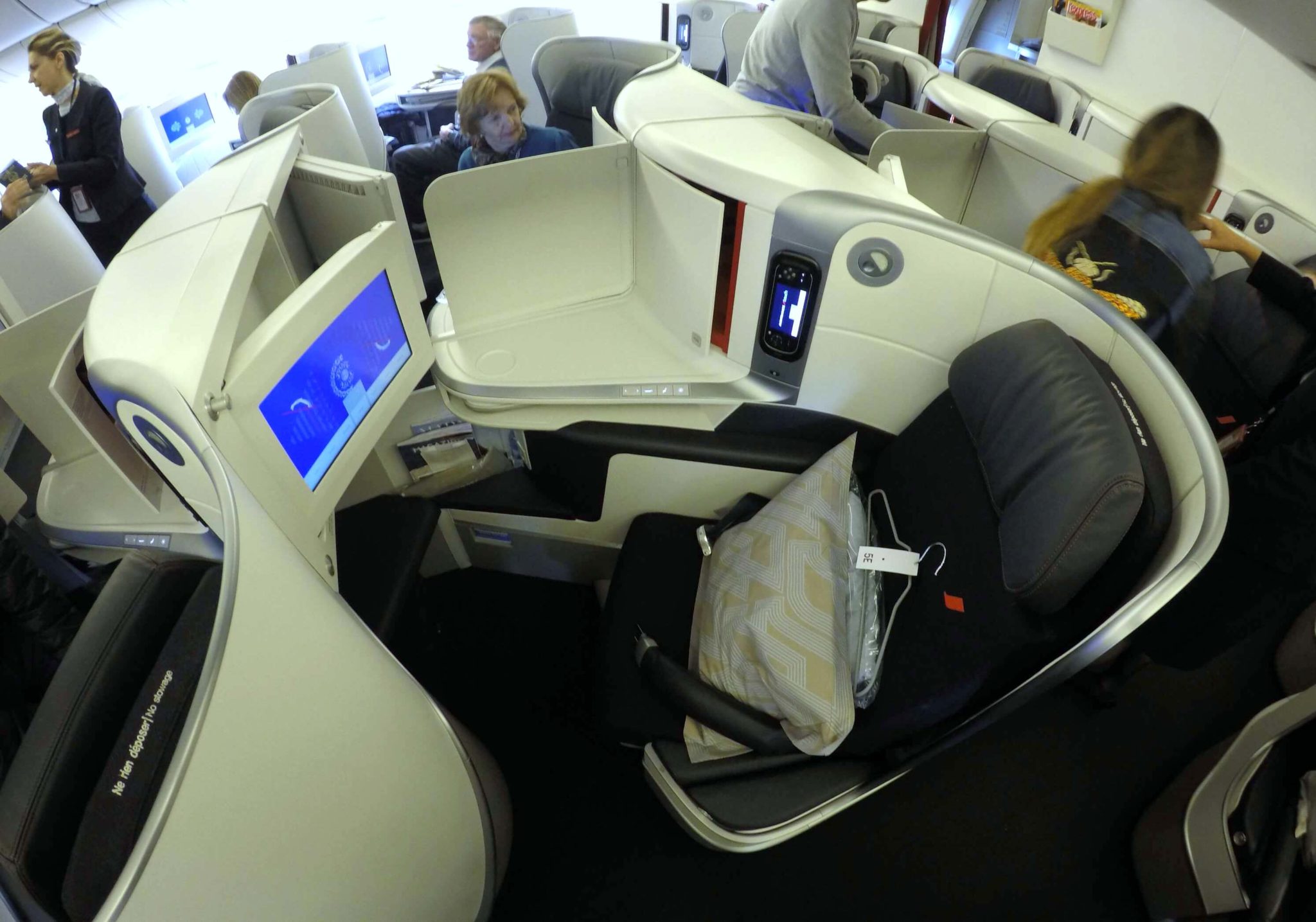 Asiento business class Air France B777