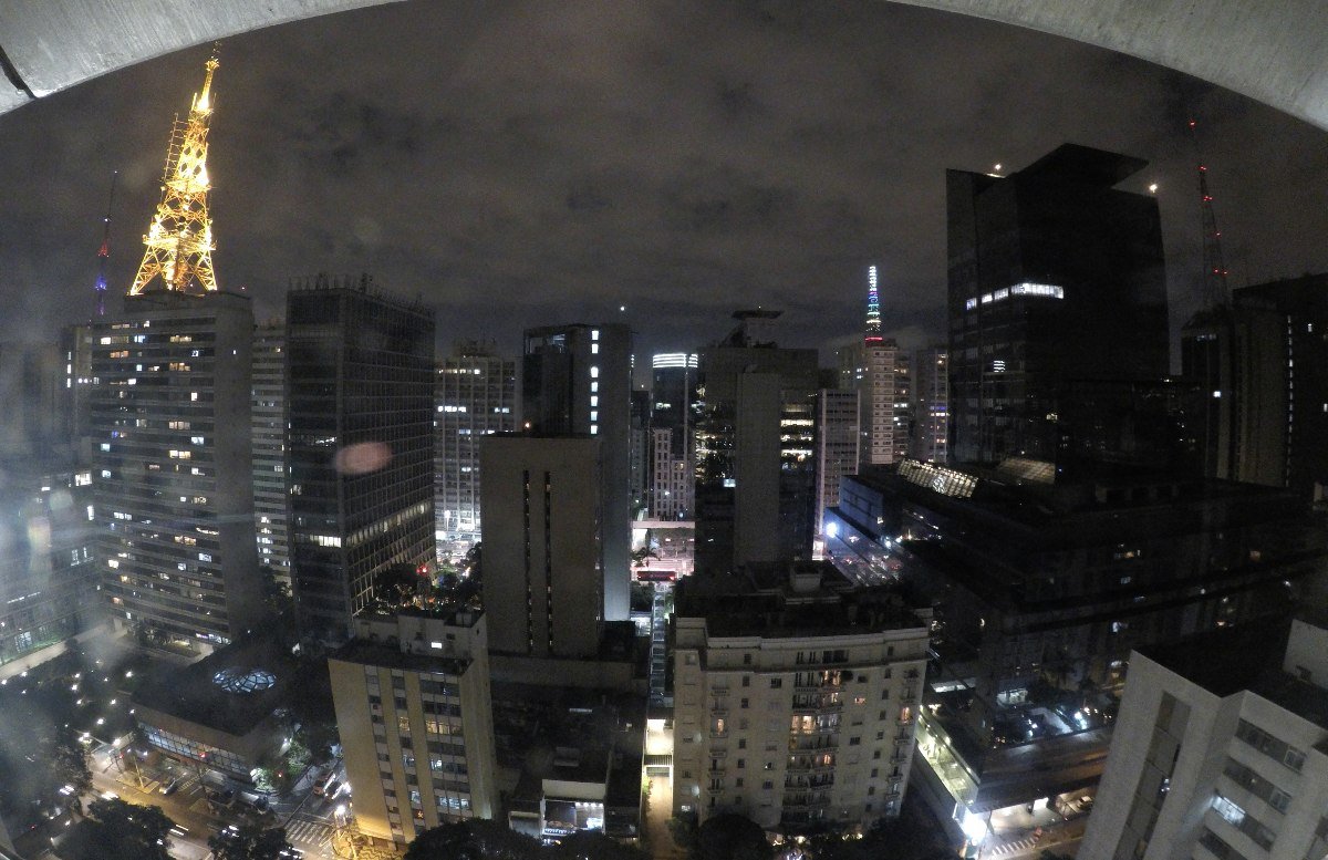 Vista nocturna Sao Paulo