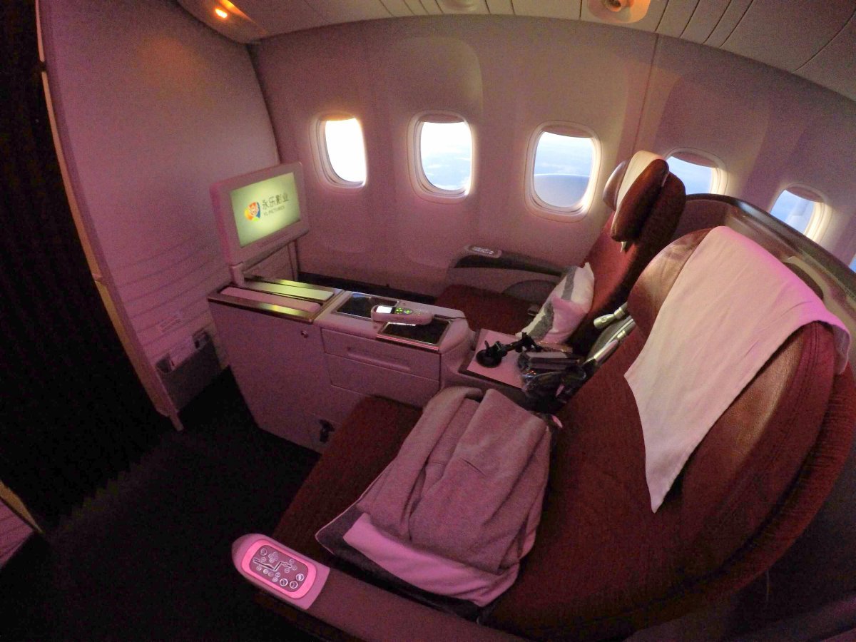 Business Class de Qatar Airways rumbo a Buenos Aires