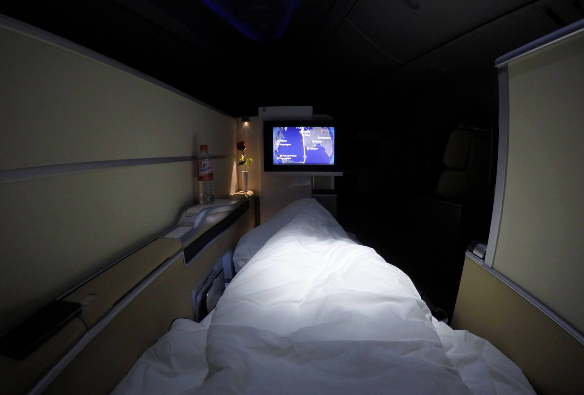cama de Lufthansa First Class