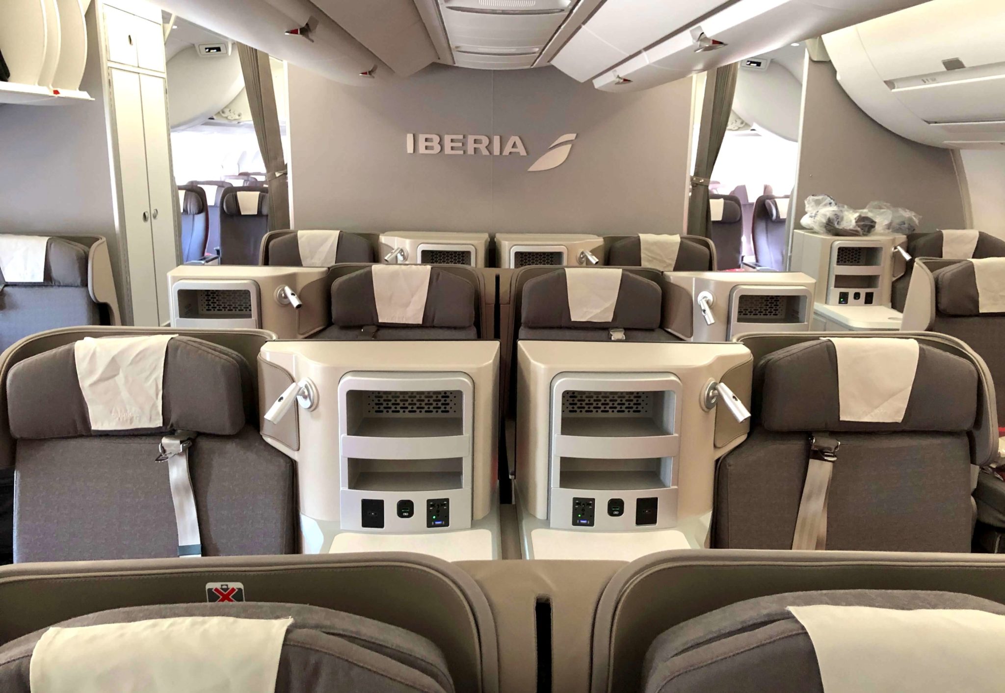 Cabina Business Class de Iberia A350