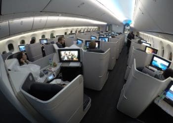 interior de un avión