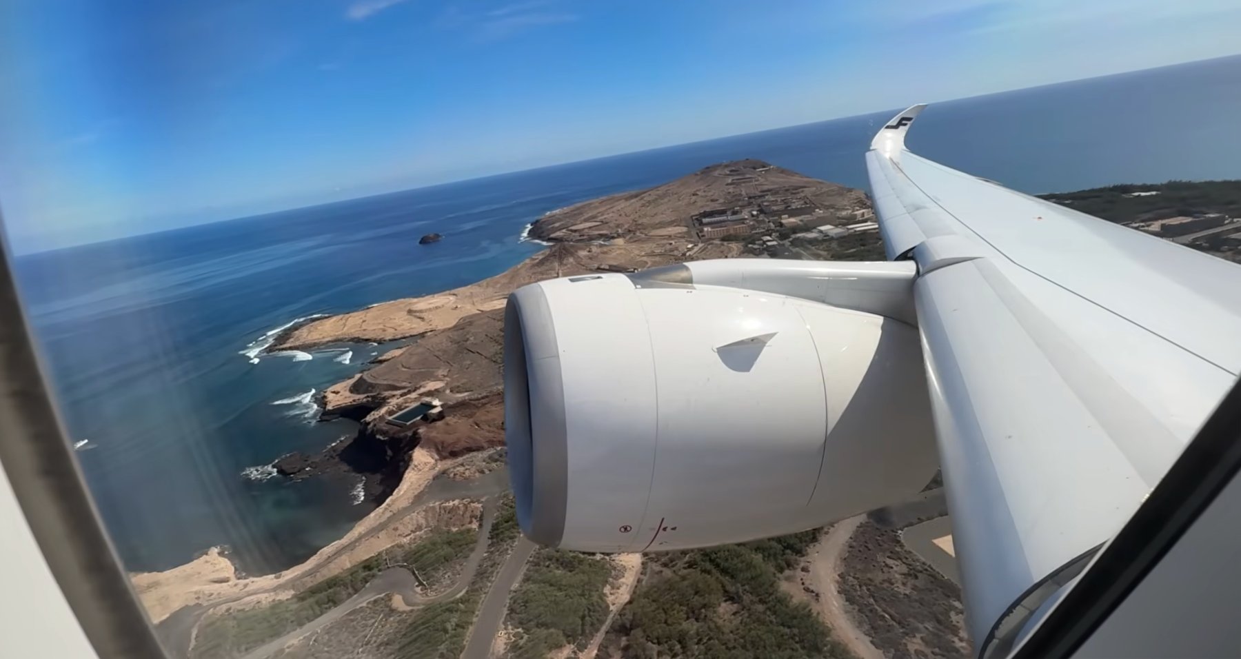Despegando de Gran Canaria imagen digital de un avión