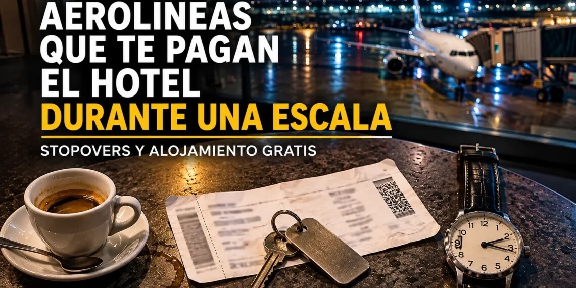 Aerolíneas que te pagan el hotel durante una escala: stopovers y alojamiento gratis