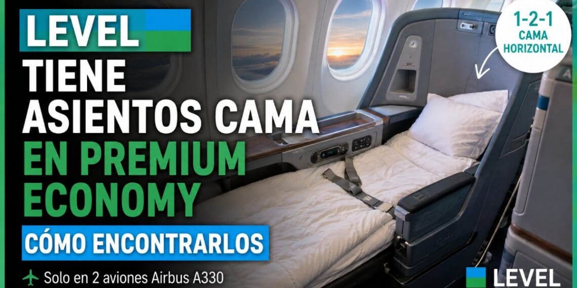 Asientos cama de LEVEL en Premium Economy