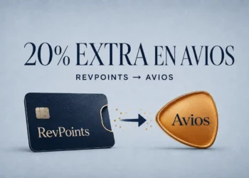 Bonus del 20% al convertir RevPoints de Revolut en Avios